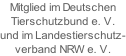 Mitglied im Deutschen Tierschutzbund e. V. und im Landestierschutz- verband NRW e. V.